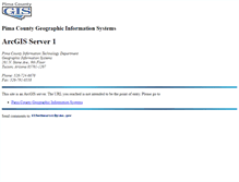 Tablet Screenshot of pcmaps1.pima.gov